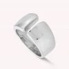 AGATHA FR Bague Large APERTA - Argenté -Colliers Soldes Magasin 02220236 050 52 01
