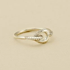 AGATHA FR Bague Fine GEMINI - Cristal / Argenté