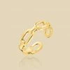 AGATHA FR Bague Ajustable CHAIN - Doré 1 AGATHA FR Bague Ajustable CHAIN - Doré -Colliers Soldes Magasin 02240445 157 52 01