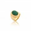 AGATHA FR Bague Large ALOHA - Malachite -Colliers Soldes Magasin 02240460 297 52 01