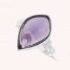 AGATHA FR Bague Fine MOON - Amethyste / Argenté -Colliers Soldes Magasin 02250133 778 51 01