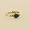 AGATHA FR Bague Fine ATMA - Lapis/ Bleu -Colliers Soldes Magasin 02290030 857 52 01