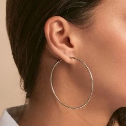 AGATHA FR Créoles CREOLA - Argenté -Colliers Soldes Magasin 02320175 050 TU M1