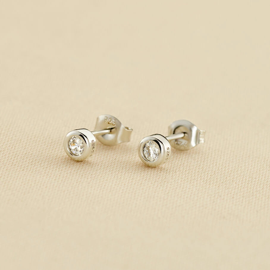 AGATHA FR Boucles D'oreilles Puces BRILLANT - Cristal / Argenté 3 AGATHA FR Boucles D'oreilles Puces BRILLANT - Cristal / Argenté