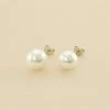 AGATHA FR Boucles D'oreilles Puces PERL - Perle / Argenté -Colliers Soldes Magasin 02320497 293 TU 01