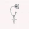 AGATHA FR Piercing Créole CRIOCRUZ - Cristal / Argenté -Colliers Soldes Magasin 02320651 136 TU 01