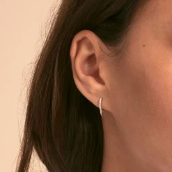 AGATHA FR Piercing Créole PICBRIL - Cristal / Argenté -Colliers Soldes Magasin 02320753 136 TU M1