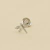 AGATHA FR Piercing Puce LIBELULA - Cristal / Argenté -Colliers Soldes Magasin 02320768 136 TU 01
