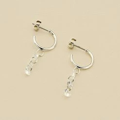 AGATHA FR Créoles PETILLE - Cristal / Argenté