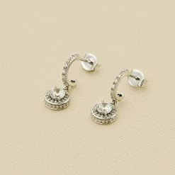 AGATHA FR Créoles IMPERIAL - Cristal / Argenté