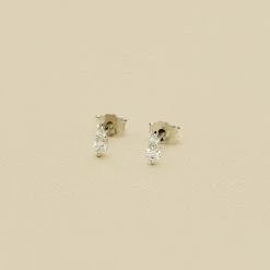 AGATHA FR Boucles D'oreilles Puces PLEIADES - Cristal / Argenté