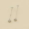 AGATHA FR Boucles D'oreilles Pendantes BELOVED - Cristal / Argenté -Colliers Soldes Magasin 02321267 136 TU 01