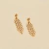 AGATHA FR Boucles D'oreilles Pendantes MINUIT - Doré -Colliers Soldes Magasin 02380416 157 TU 01