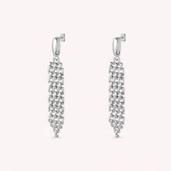 AGATHA FR Boucles D'oreilles Pendantes MINUIT - Argenté