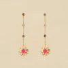 AGATHA FR Boucles D'oreilles Pendantes RODEO - Multicolore / Doré -Colliers Soldes Magasin 02380431 256 TU 01