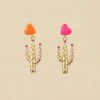 AGATHA FR Boucles D'oreilles Pendantes RODEO - Multicolore / Doré -Colliers Soldes Magasin 02380433 256 TU 01