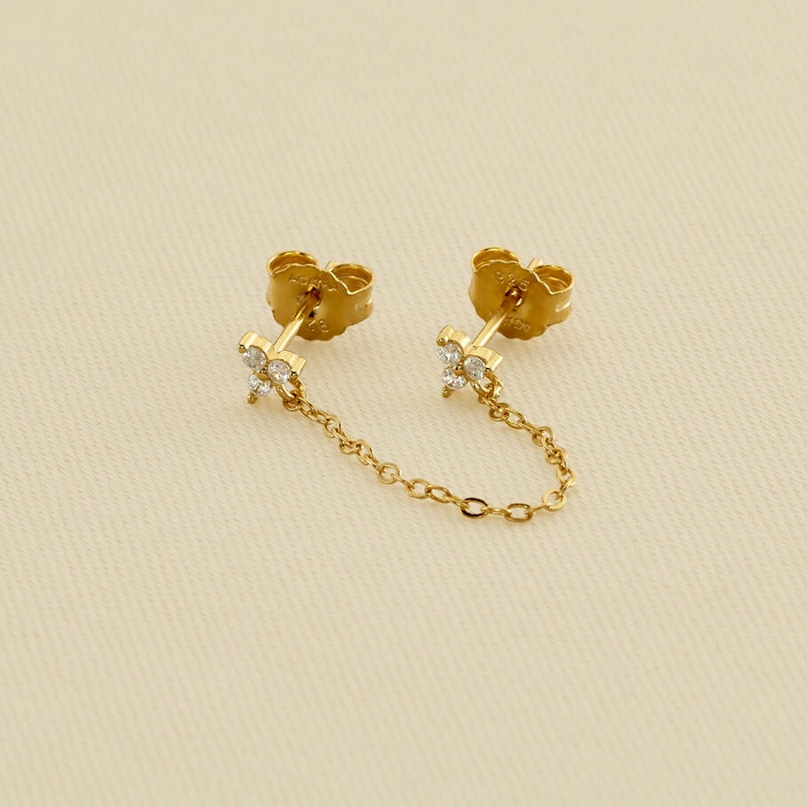 AGATHA FR Piercing Puce BONISIMO - Cristal / Doré 3 AGATHA FR Piercing Puce BONISIMO - Cristal / Doré