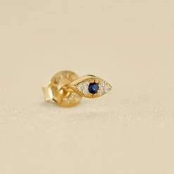 AGATHA FR Piercing Puce AZUL - Bleu / Doré