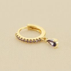 AGATHA FR Piercing Créole RADIOSA - Lilas