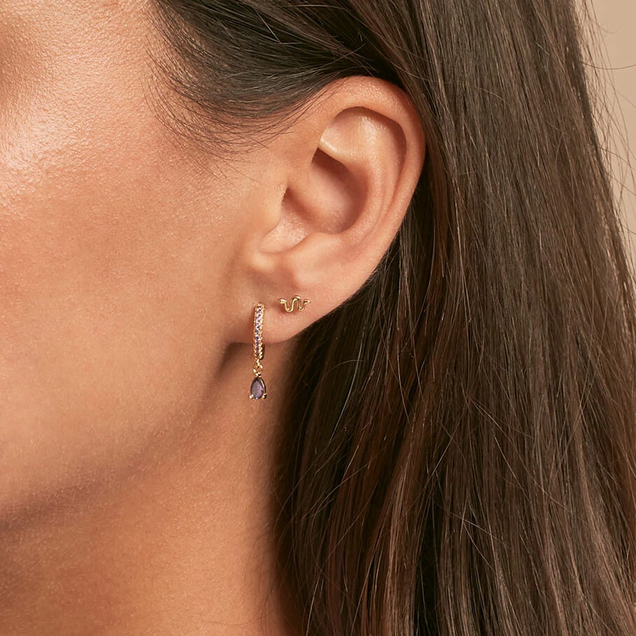 AGATHA FR Piercing Créole RADIOSA - Lilas 4 AGATHA FR Piercing Créole RADIOSA - Lilas – Image 2