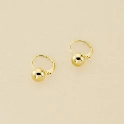 AGATHA FR Boucles D'oreilles Pendantes BOUL - Doré