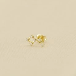 AGATHA FR Piercing Puce CONSTEL - Cristal / Doré