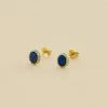 AGATHA FR Boucles D'oreilles Puces ATMA - Lapis/ Bleu -Colliers Soldes Magasin 02390798 857 TU 01