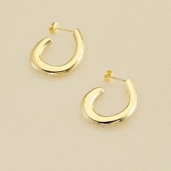 AGATHA FR Créoles GEMINI - Cristal / Doré