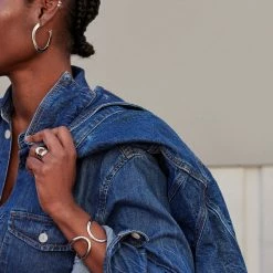 AGATHA FR Manchette LINES - Argenté -Colliers Soldes Magasin 02420632 050 TU M2