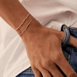 AGATHA FR Bracelet Souple RADIEUX - Argenté -Colliers Soldes Magasin 02420752 050 TU M2