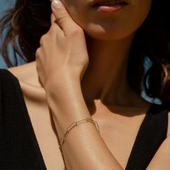 AGATHA FR Bracelet Souple ARGENT - Argenté -Colliers Soldes Magasin 02420761 050 TU M2