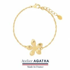 AGATHA FR Bracelet Souple BLOOM - Doré