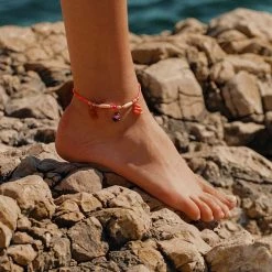 AGATHA FR Chaîne De Cheville RODEO - Multicolore / Doré -Colliers Soldes Magasin 02480279 256 TU M2