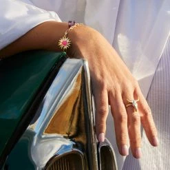 AGATHA FR Bracelet Souple RODEO - Multicolore / Doré -Colliers Soldes Magasin 02480280 256 TU M3