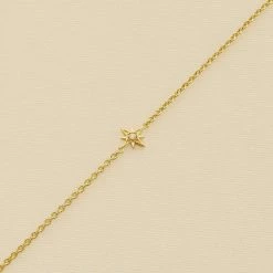 AGATHA FR Bracelet Souple OURSE - Cristal / Doré