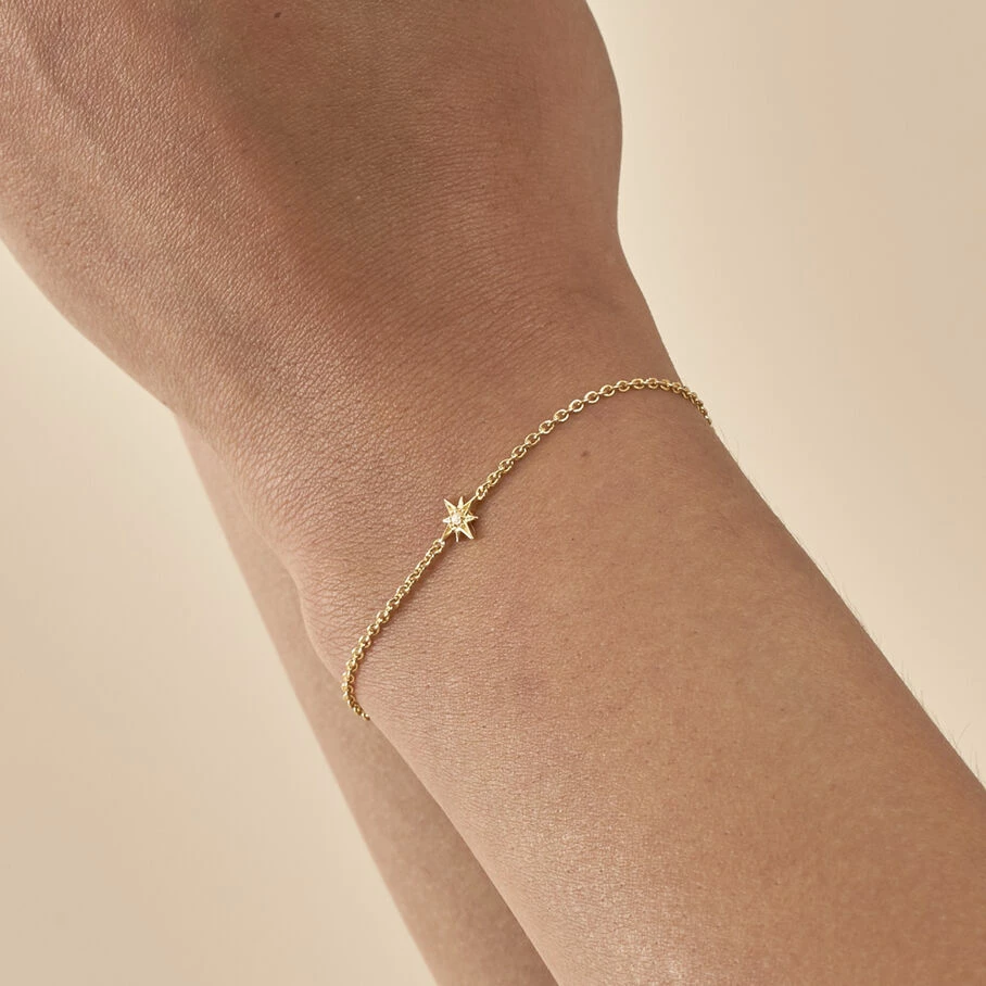 AGATHA FR Bracelet Souple OURSE - Cristal / Doré 4 AGATHA FR Bracelet Souple OURSE - Cristal / Doré – Image 2