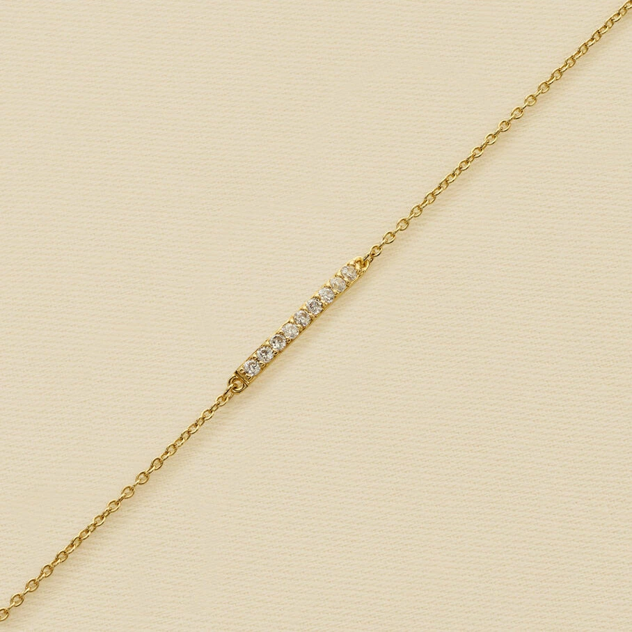 AGATHA FR Bracelet Souple BARSHINE - Cristal / Doré 3 AGATHA FR Bracelet Souple BARSHINE - Cristal / Doré