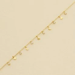 AGATHA FR Bracelet Souple LUNITAS - Cristal / Doré