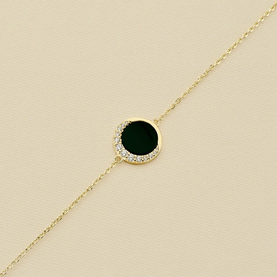 AGATHA FR Bracelet Souple MOONONYX - Onyx 3 AGATHA FR Bracelet Souple MOONONYX - Onyx