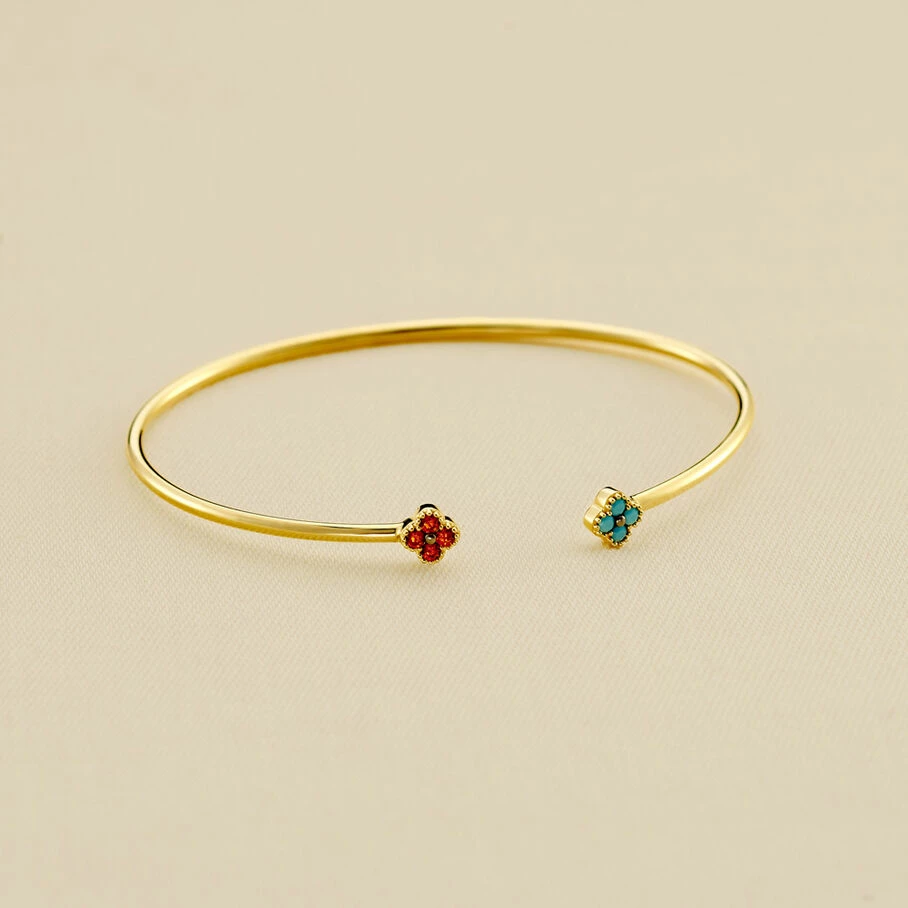 AGATHA FR Jonc BELOVED - Multicolore / Doré 3 AGATHA FR Jonc BELOVED - Multicolore / Doré