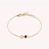AGATHA FR Bracelet Souple BEGUIN - Rouge / Doré -Colliers Soldes Magasin 02490078 324 TU 01