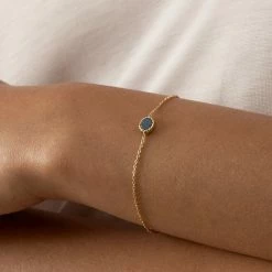 AGATHA FR Bracelet Souple ATMA - Lapis/ Bleu -Colliers Soldes Magasin 02490079 857 TU M2