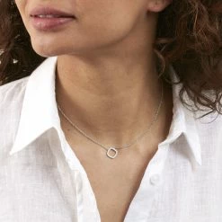 AGATHA FR Collier Ras Du Cou SISSI - Cristal / Argenté -Colliers Soldes Magasin 02623665 136 TU M2