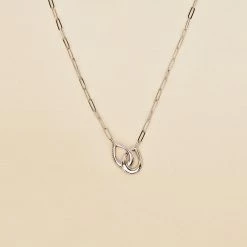 AGATHA FR Collier Ras Du Cou GEMINI - Cristal / Argenté