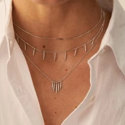 AGATHA FR Collier Ras Du Cou RADIEUX - Argenté -Colliers Soldes Magasin 02623710 050 TU M2