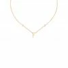 AGATHA FR Collier Ras Du Cou LETTRE F - Cristal / Doré -Colliers Soldes Magasin 02670172 137 TU 01