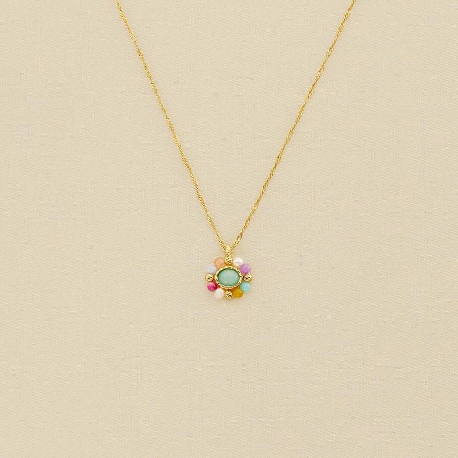 AGATHA FR Collier Ras Du Cou ARLEQUIN - Multicolore / Doré 3 AGATHA FR Collier Ras Du Cou ARLEQUIN - Multicolore / Doré