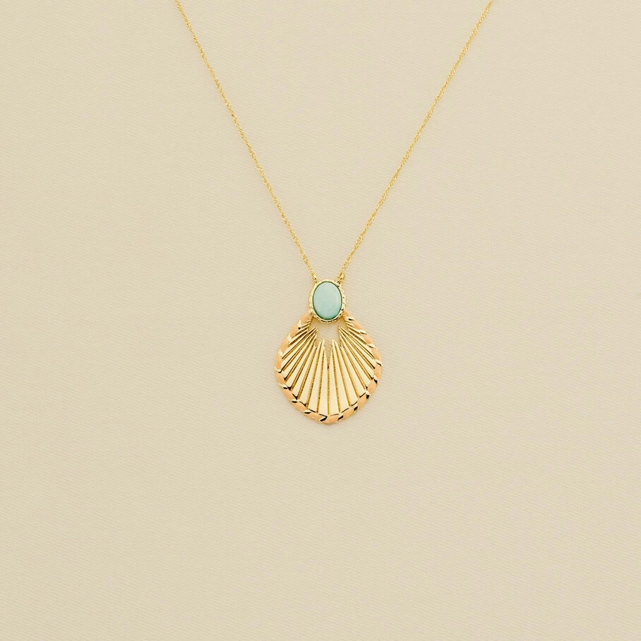 AGATHA FR Collier Mi-long ARLEQUIN - Amazonite 3 AGATHA FR Collier Mi-long ARLEQUIN - Amazonite