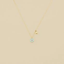 AGATHA FR Collier Ras Du Cou CYCLADES - Turquoise / Doré