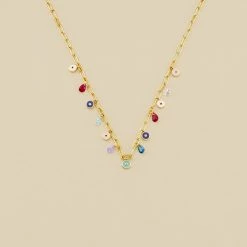 AGATHA FR Collier Ras Du Cou CYCLADES - Multicolore / Doré